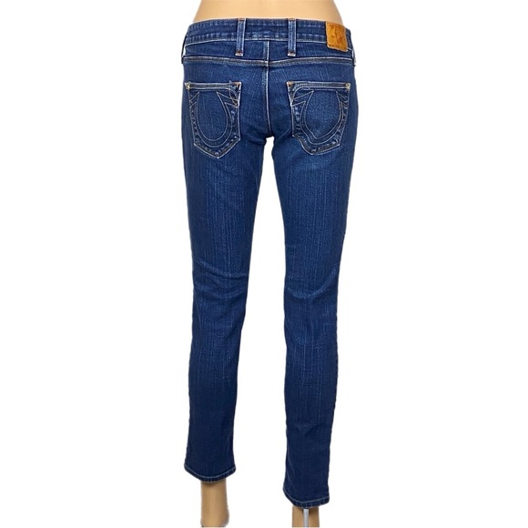 TRUE RELIGION Stella skinny low rise jean with orange logo pockets Size 27 EUC - Picture 8 of 16